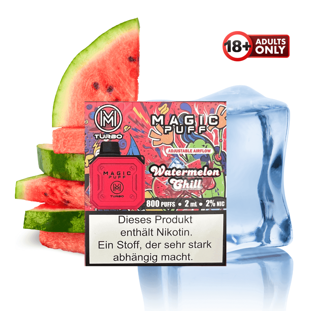 Magic Puff Turbo 800 Watermelon Chill - EdenVape24
